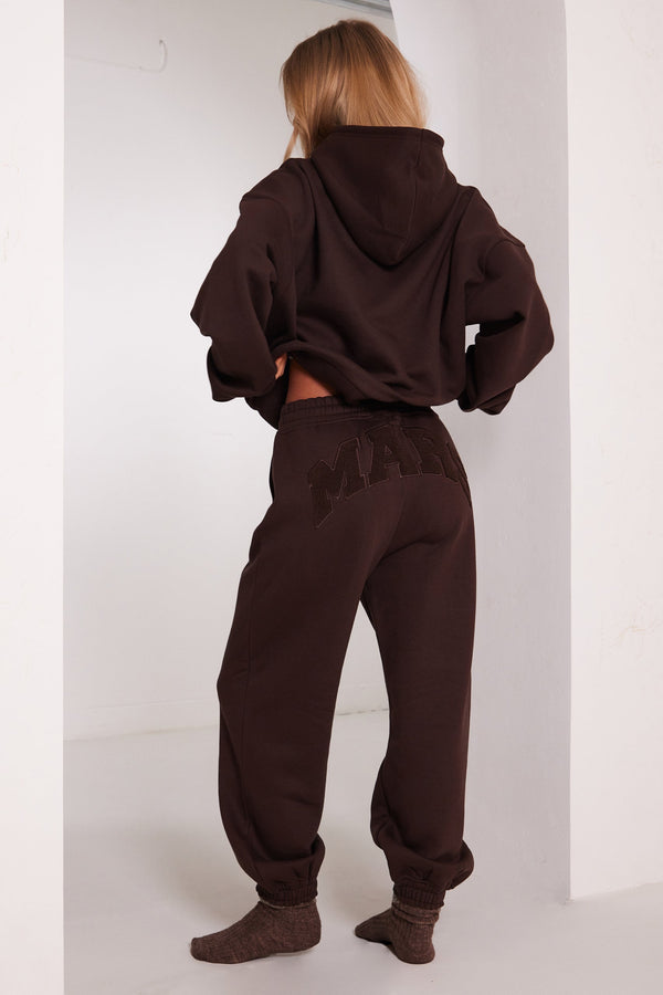 The Mars Varsity Joggers - Chocolate Brown