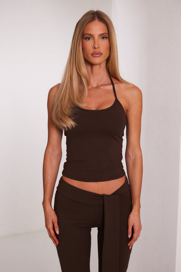 The sculpt trouser set - Brown