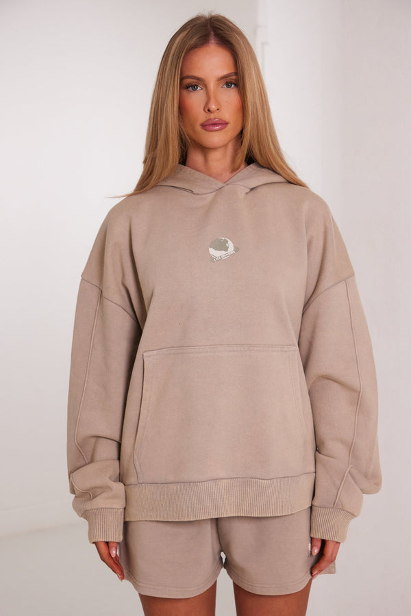 Planet Mars Hoodie - Stone