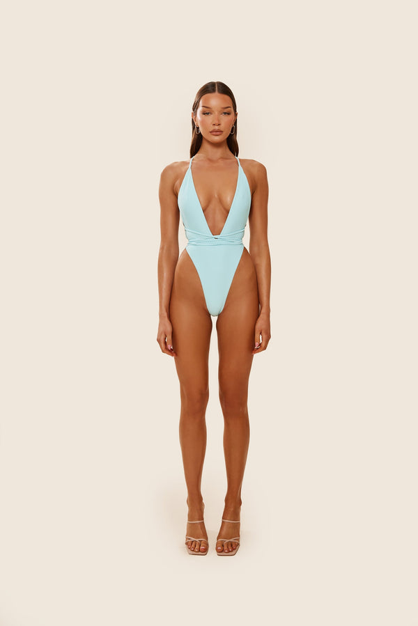 The Fishtail Swim - POWDER BLUE