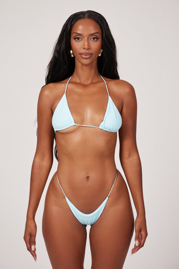 The Teeny Bikini & headband- Powder Blue