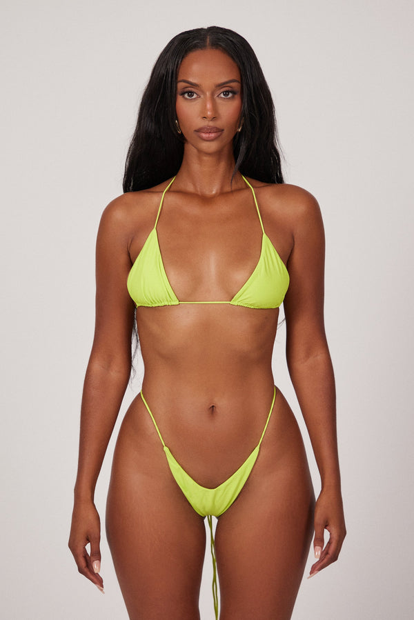 The Teeny Bikini & headband- Lime