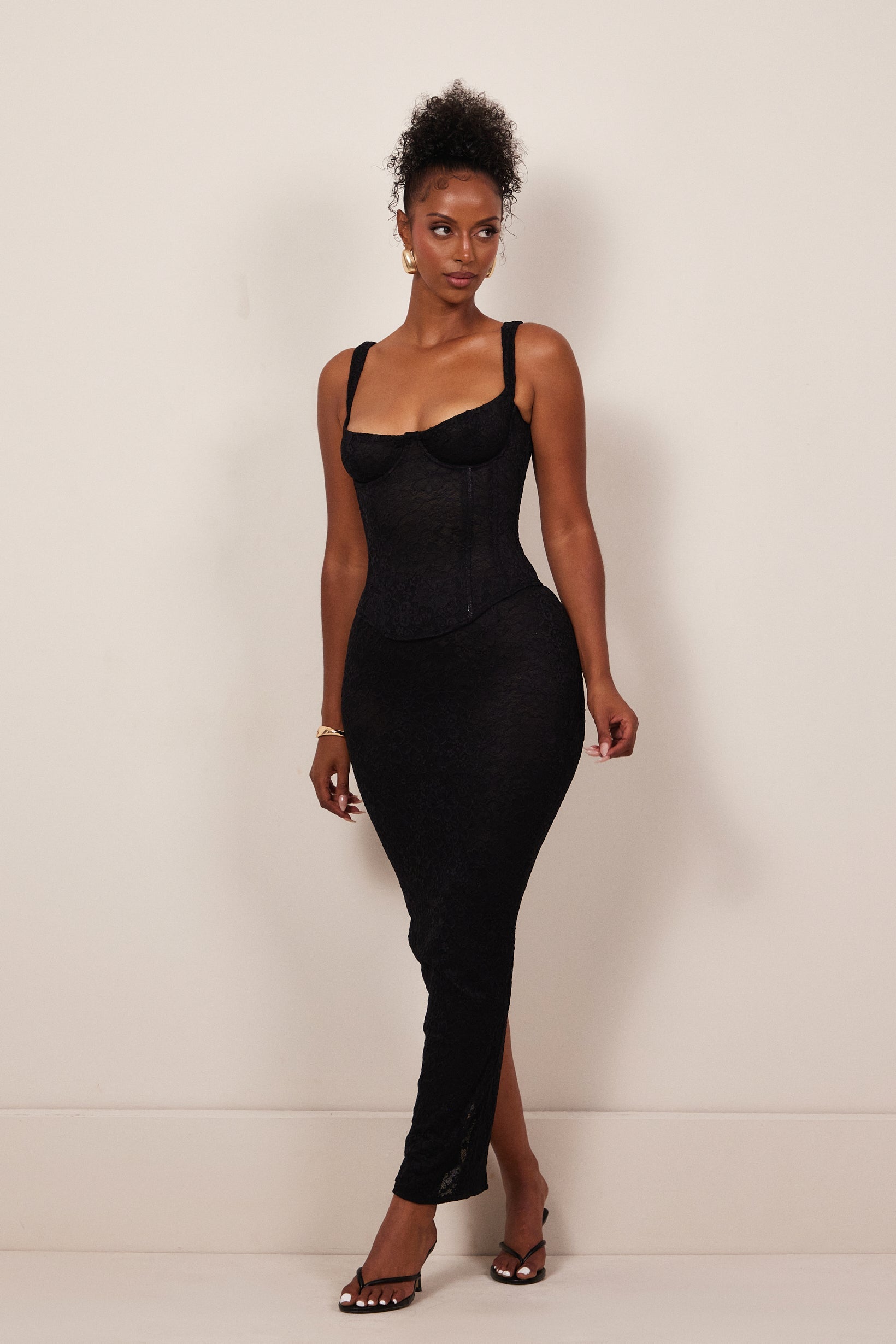 Lace cup corset maxi set Black – Mars The Label USA Lace cup corset maxi set Black – Mars The Label USA