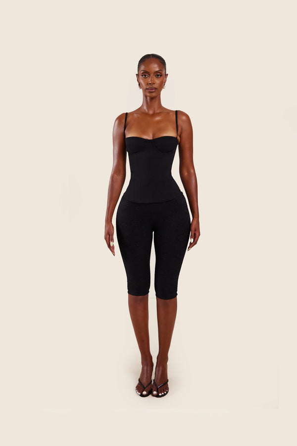 The Brielle Capri Bottoms in Black