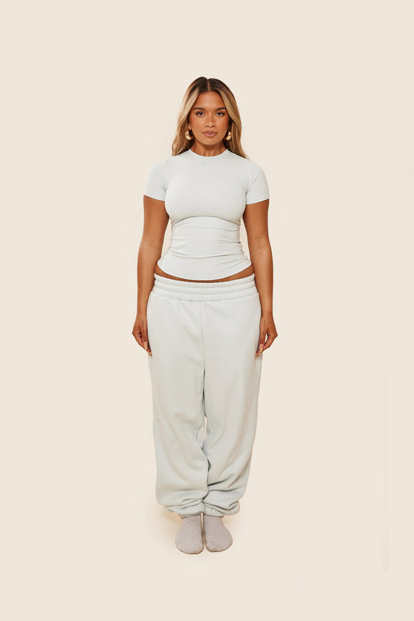 The Sculpt Short Sleeve Tee in Baby Blue