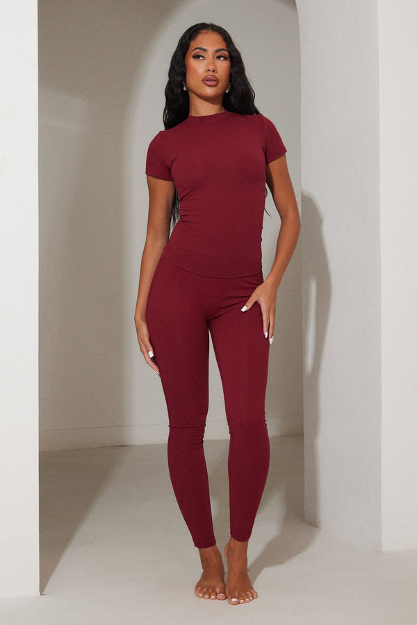 The sculpt leggings - Wine