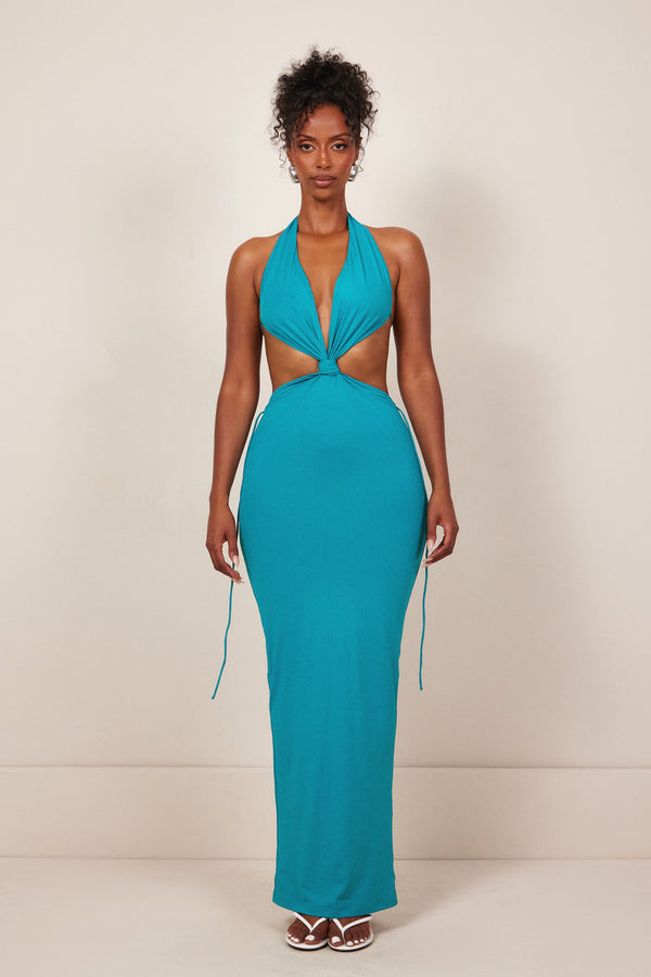 The Raeni Maxi in Teal