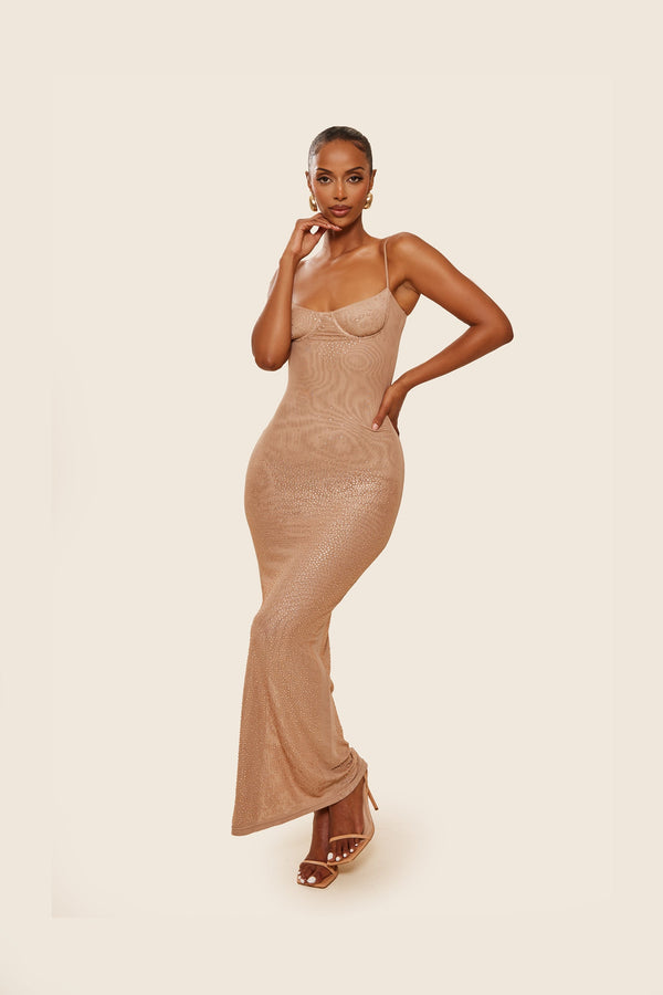 The Teaira Maxi in Bronze