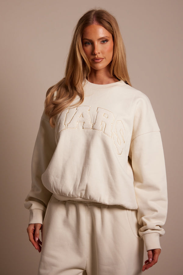 The Mars Varsity Sweatshirt - Cream