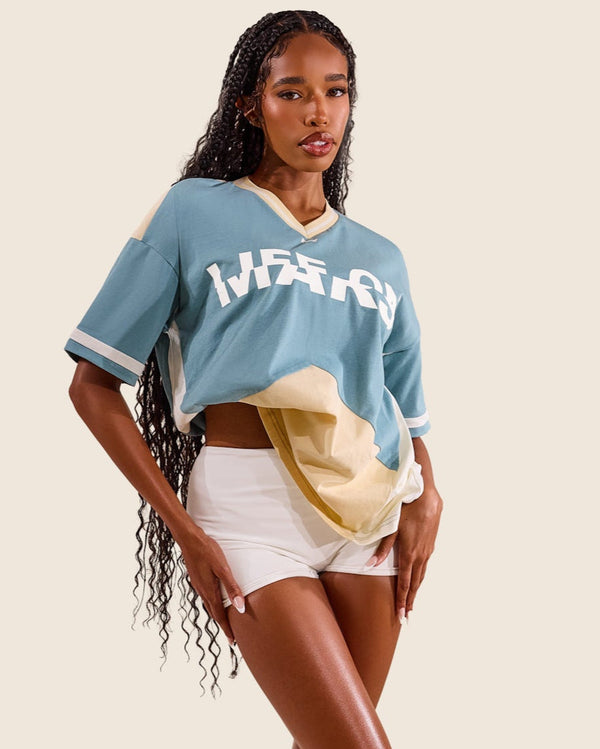 The Tate Short Sleeve Jersey - Blue/Yellow
