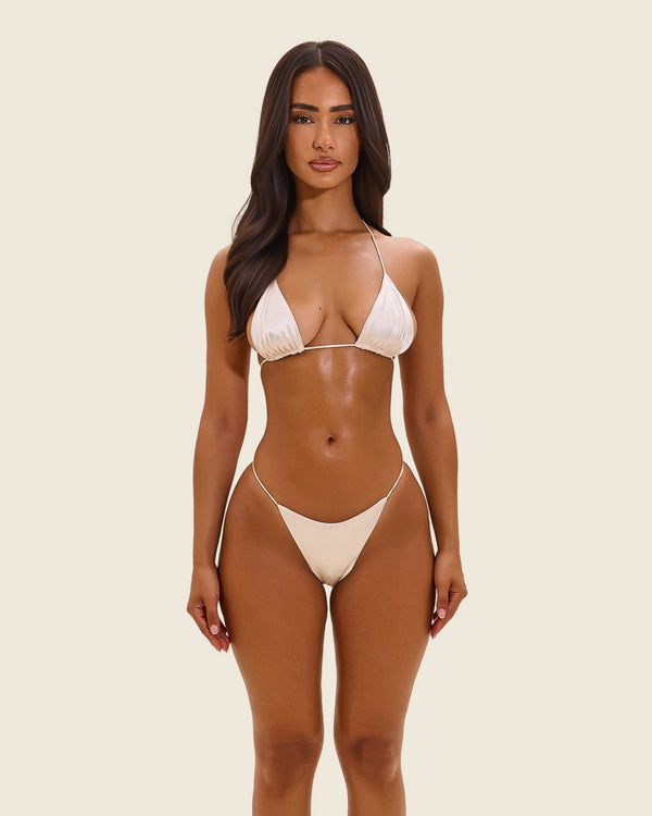 The Teeny Bikini in Satin