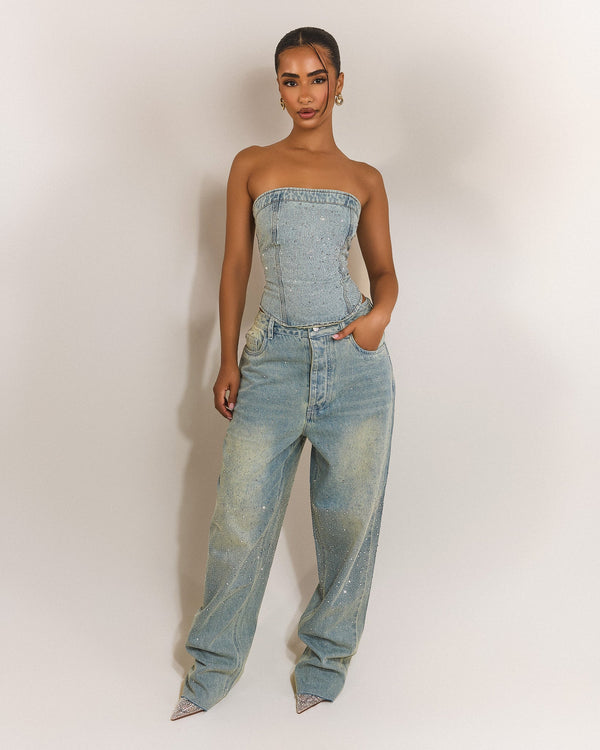 The Kai Rhinestone Corset
