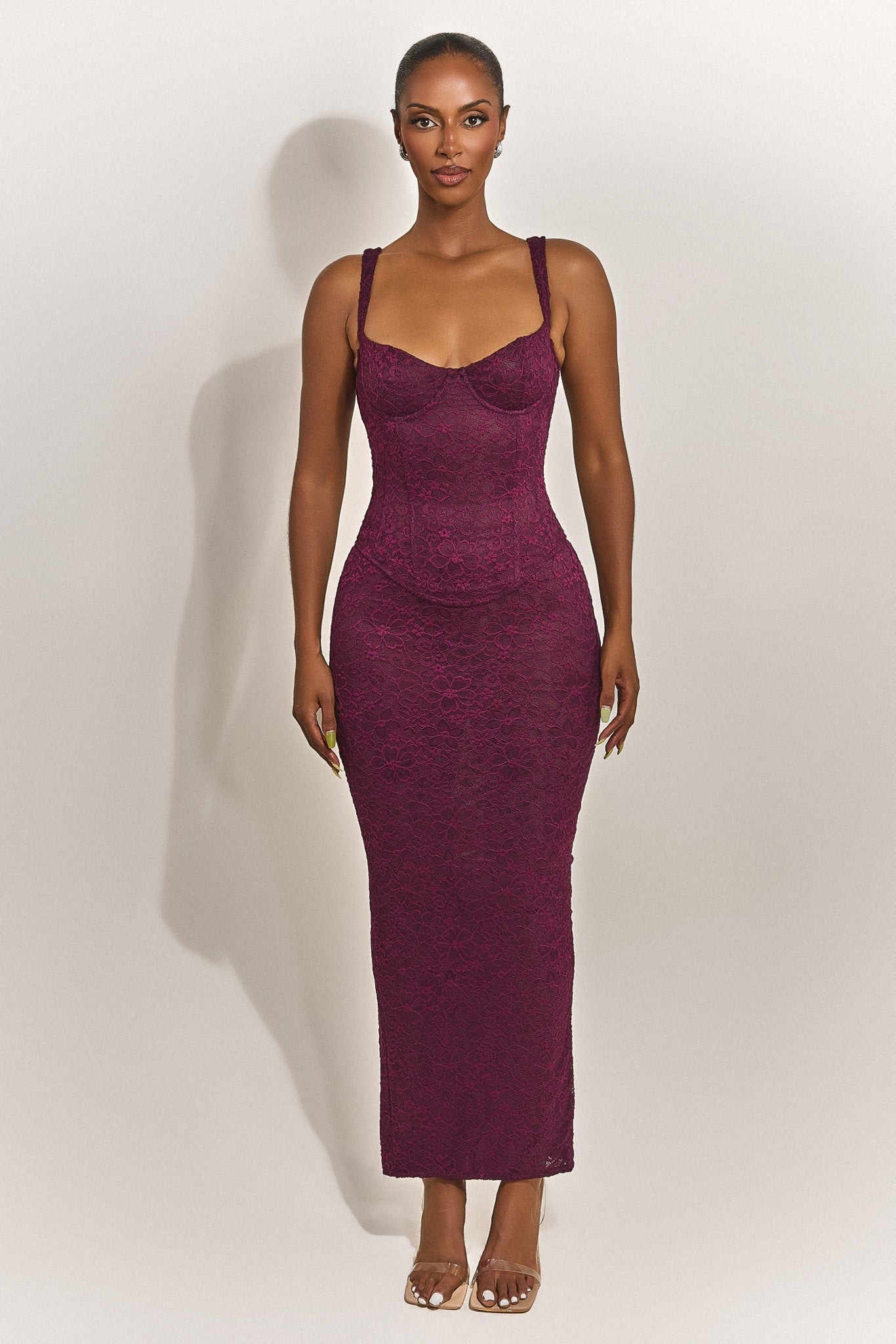 Plum Lace Corset Top | The Cinched Lace Corset in Plum – Mars The