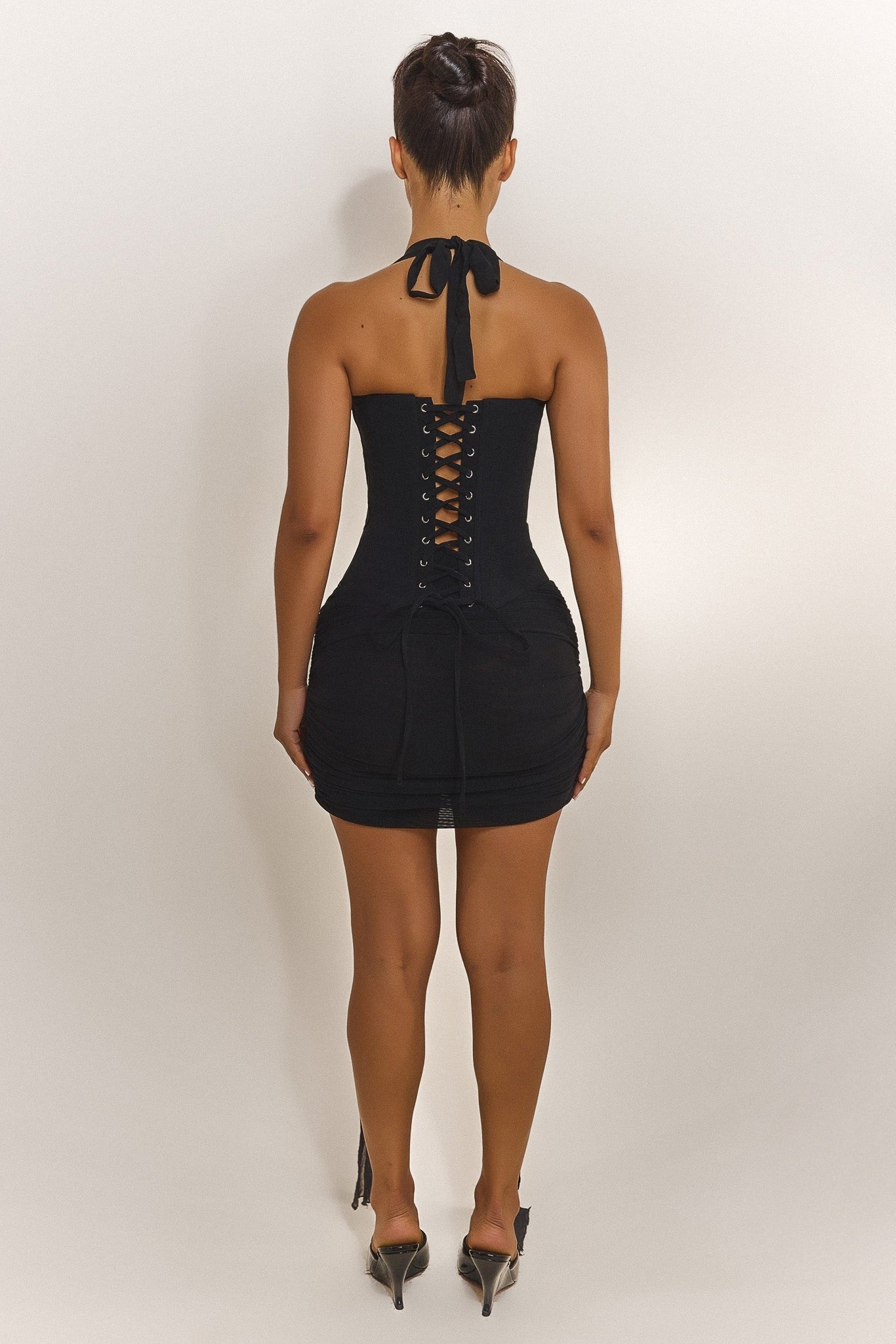 The Zadie Lace Up Corset Top in Black – Mars The Label USA