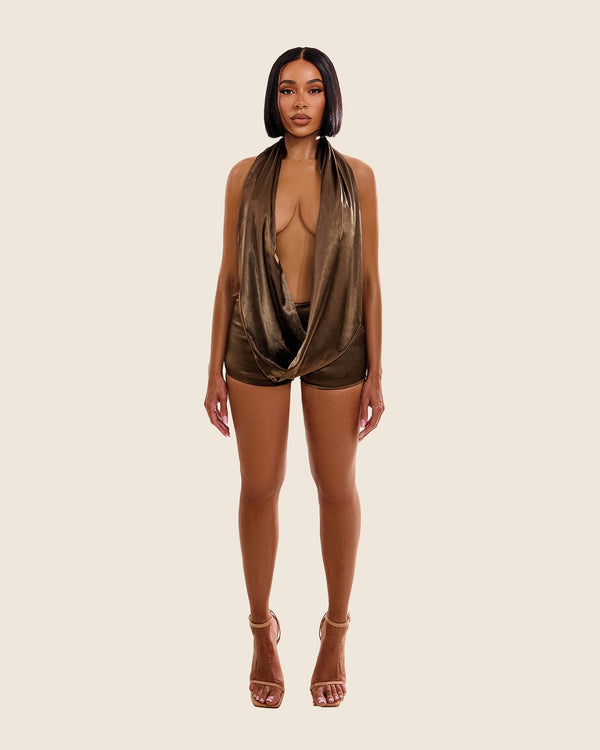 Leia Shorts Set in Satin