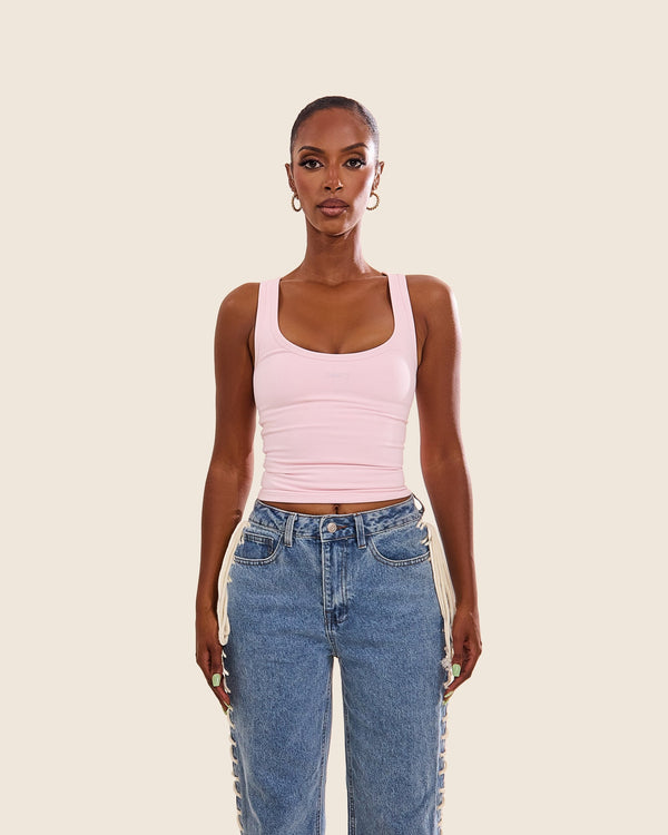 The Sculpt Vest in Pink