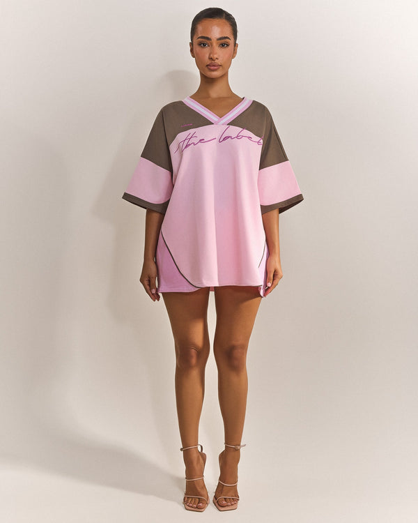 The Varsity Jersey in Pink