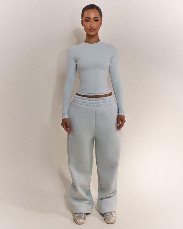 The Sculpt Long Sleeve Top in Baby Blue