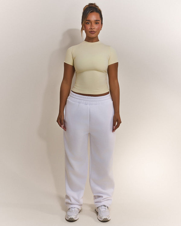 The Sculpt Short Sleeve Top in Yellow