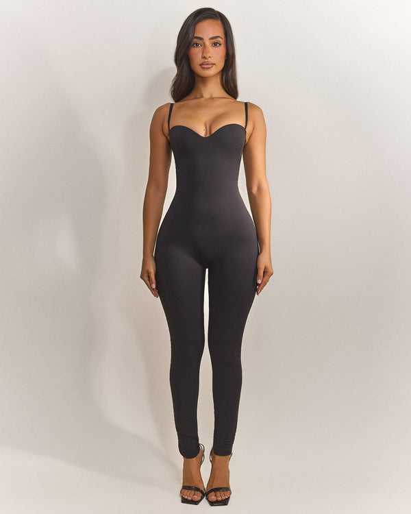 The Sculpt Jumpsuit in Black