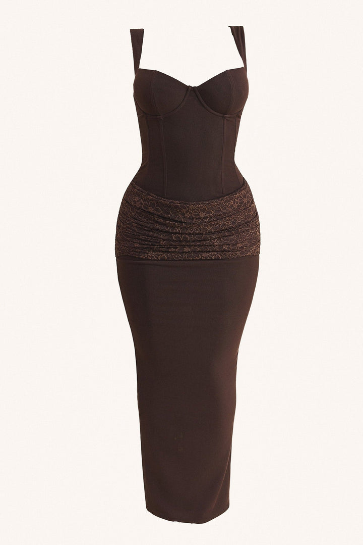 elodie maxi dress mars the label The Elodie Maxi Dress in Brown UK 6