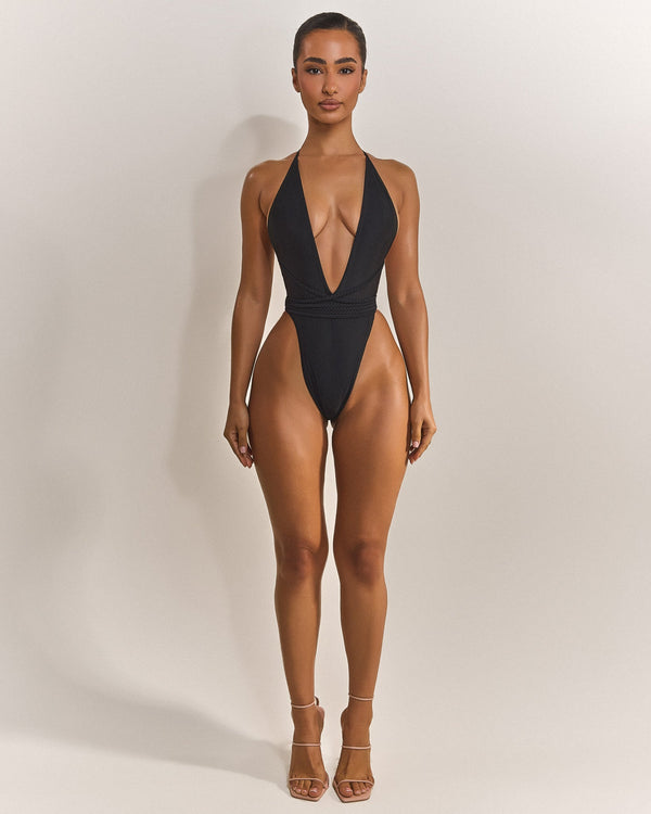 The Fishtail Swim in Black