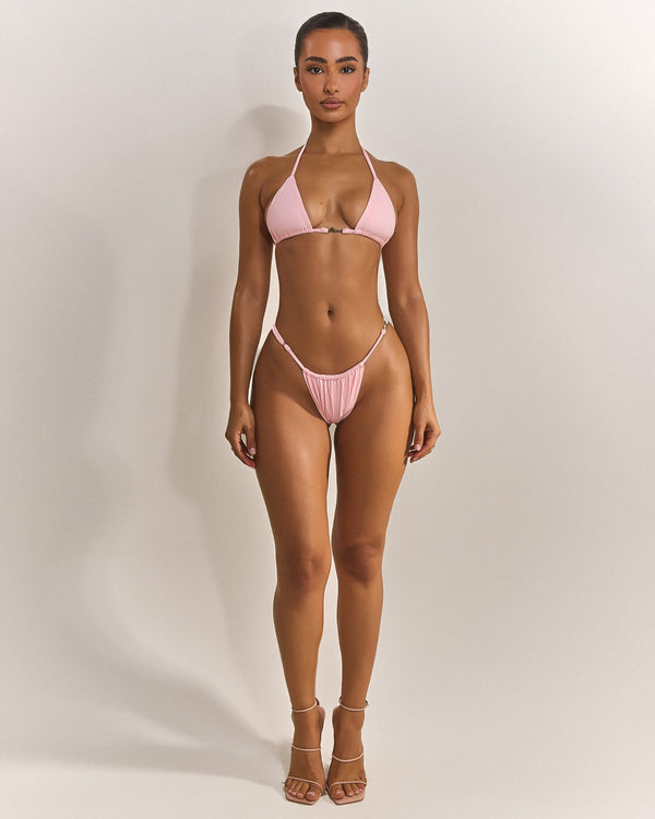 The Mars Detail String Bikini in Pink