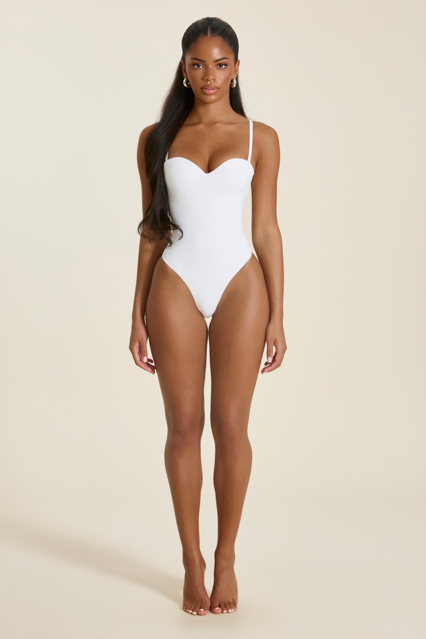 White Shapewear Bodysuit | Sculpting Bodysuit in White – Mars The