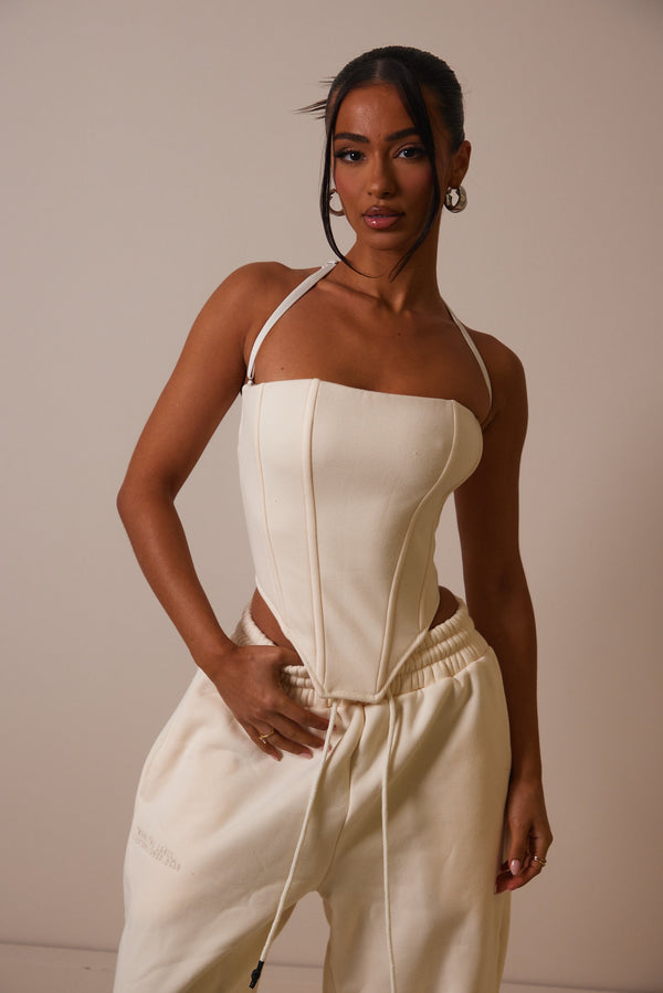 The Jersey Corset - Cream