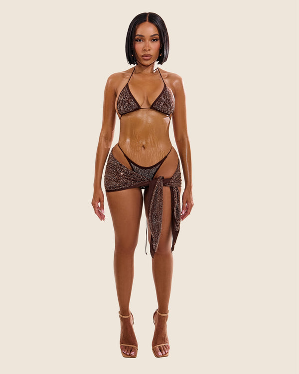 The Teeny Bikini Set in Rhinestone