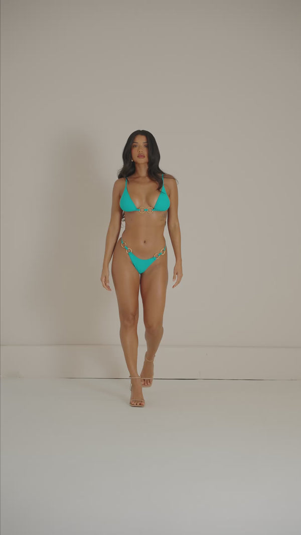 The Reina Bikini - Aqua Blue