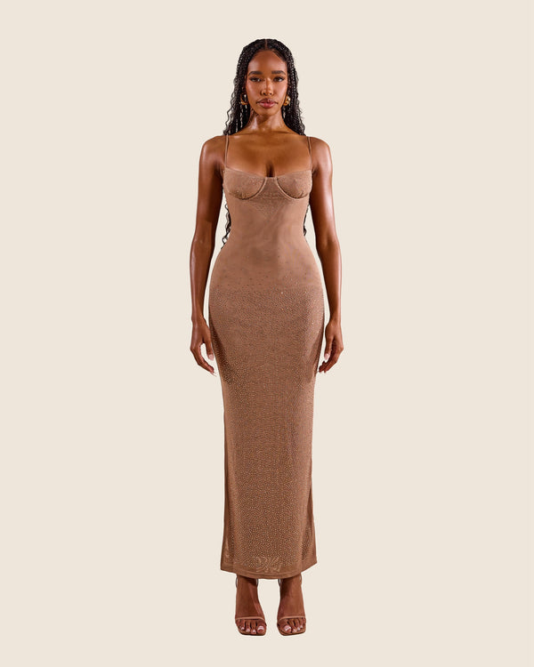 The Teaira Maxi in Bronze
